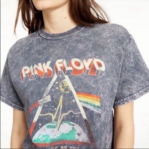 NWT Pink Floyd Cropped Graphic T-Shirt Size S